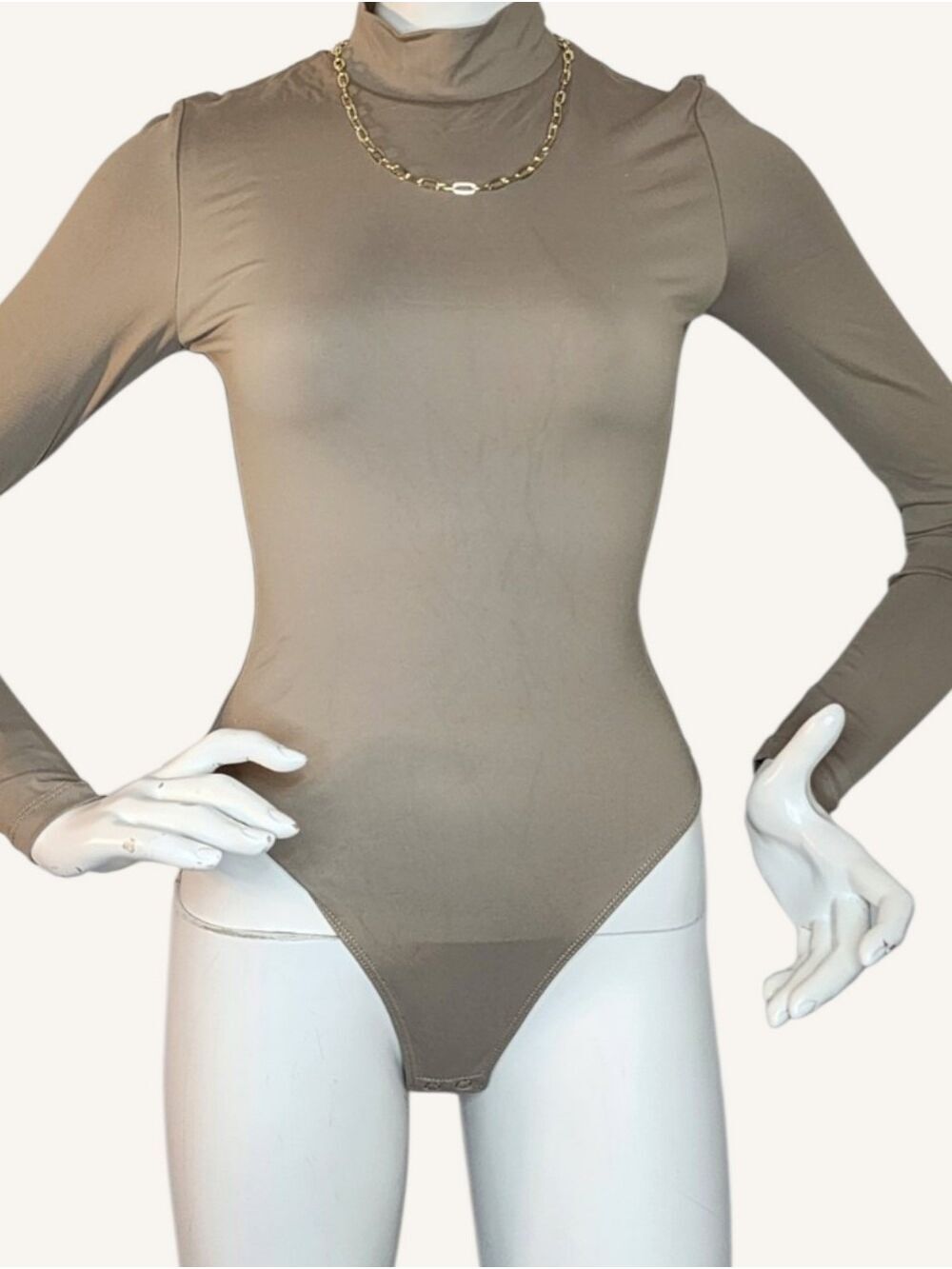 Second Skin RD Style Mika Nomad Mock Neck Bodysuit Small NWT Fall Layering